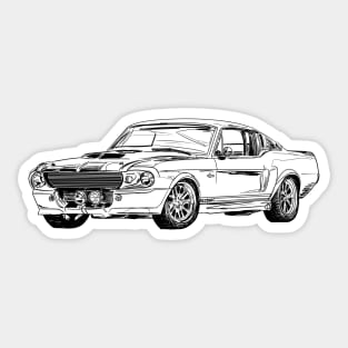 American Classic Muscle Cars Sticker